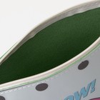 Косметичка-сумка WOW, 21,5*7,5*12, отд на молнии, с ручкой, горох на голубом - фото 800895137