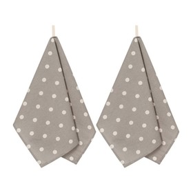 Набор полотенец кухонных Grey polka dot, размер 45х60 см - 2 шт 7780802