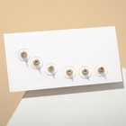 Пусеты набор 3 пары "Цветочки" мультики, цветные - фото 800896288