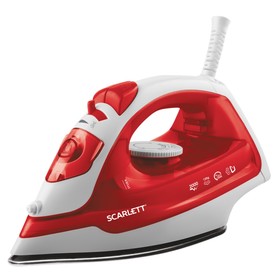 Утюг Scarlett SC-SI30S08, 2000 Вт, нержавеющая сталь, 40 г/мин, 180 мл, красный 7752356