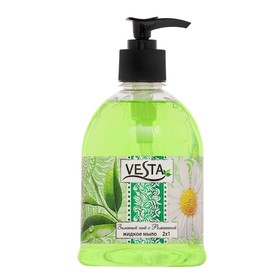 Жидкое мыло Vesta 2 в 1 «Зелёный чай с ромашкой», 500 мл