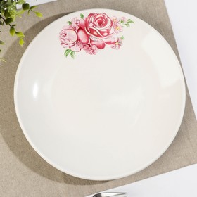 Тарелка «Розовые розы», d=26 см