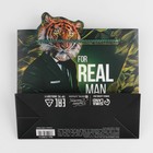 Пакет подарочный «Real Man», 25 × 26 × 10 см 7150714