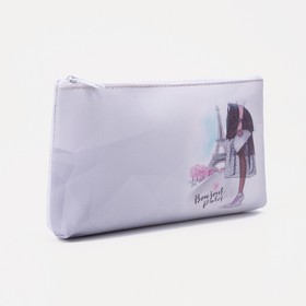 Cosmetic bag is a simple city, 18 * 2 * 10cm, zipper department