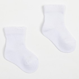 Носки детские, цвет белый, размер 12