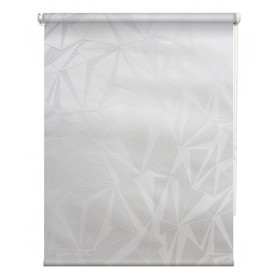 Рулонная штора «Грани», 43х175 см, цвет светло-серый