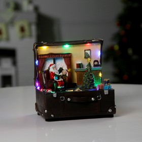 Светодиодная фигура «Новогодняя ночь» 15.5 × 16 × 13 см, полистоун, батарейки ААх3 (не в комплекте), USB, свечение мульти