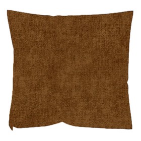 Подушка декоративная, микровельвет, цвет коричневый