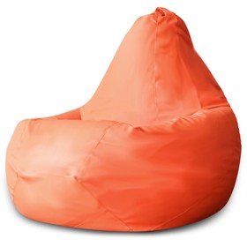 Кресло-мешок «Груша», экокожа, размер ХL, цвет оранжевый
