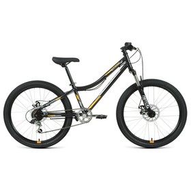 Велосипед 24" Forward Titan 2.0 D, 2022, цвет черный/оранжевый, размер рамы 12"