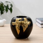 Ваза керамика "Ирма" H=14 см, d=7см  чёрный - фото 800970909