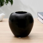 Ваза керамика "Ирма" H=14 см, d=7см  чёрный - фото 800970910