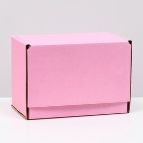 Коробка самосборная, розовая, 26,5 х 16,5 х 19 см,