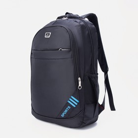 Zipper backpack, outdoor pocket, black color