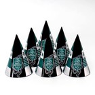 Колпак бумажный Happy Birthday, цвет зелёный (10 шт) - фото 801021816