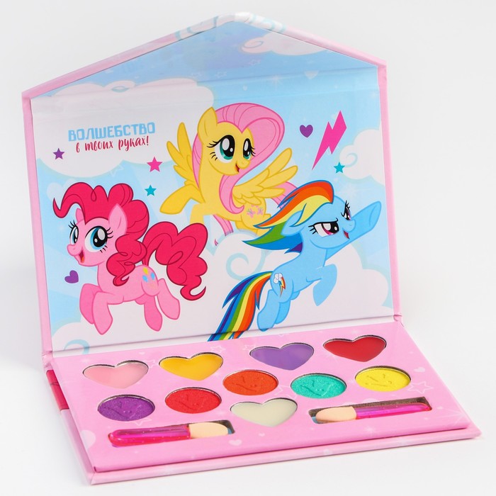 Набор косметики My Little Pony, тени 5 цв по 1,3 гр, блеск 5 цв по 0,8 гр - фото 1761648