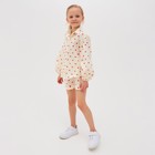 Блузка для девочки MINAKU: Cotton Collection цвет бежевый, рост 98 - фото 800983535 Блузка для девочки MINAKU: Cotton Collection цвет бежевый, рост 98 - фото 800983535