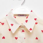 Блузка для девочки MINAKU: Cotton Collection цвет бежевый, рост 98 - фото 801396757 Блузка для девочки MINAKU: Cotton Collection цвет бежевый, рост 98 - фото 801396757
