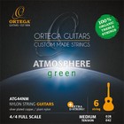 Комплект струн для классической гитары ATG44NM Atmosphere Green среднее натяжение - фото 2835488