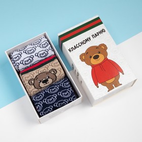 Набор детских носков KAFTAN «Мишка», 3 пары, размер 14-16