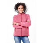 Молодежная стёганная куртка женская розового цвета, размер 46 - фото 6963525