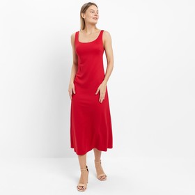 Платье женское, цвет красный, размер 44