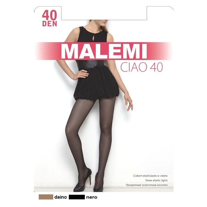 Колготки женские капроновые, MALEMI Ciao 40 ден, цвет чёрный (nero), размер 3 - фото 1384494