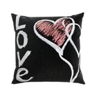 Подушка декоративная «Графитовая любовь», размер 40x40 см - фото 7160635