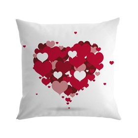 Подушка декоративная «Сердцем к сердцу», размер 40x40 см