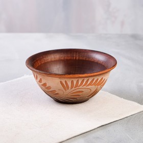 Миска "Ангоб", красная глина, 0.35 л