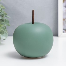 Сувенир керамика "Серо-зелёное матовое яблоко" 10х8х8 см