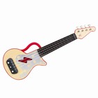 Музыкальная игрушка гавайская гитара для детей «Мерцающая укулеле», красная - фото 6106937
