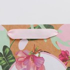 Пакет крафтовый вертикальный «Нежность», M 26 х 30 х 9 см 7303813