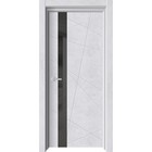 Дверное полотно «Торонто 1», 700 × 2000 мм, глухое, цвет бетон снежный / лакобель чёрная - фото 6963584