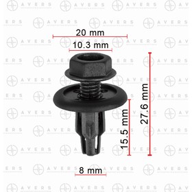 Клипса Honda 91516SK7013 4872362