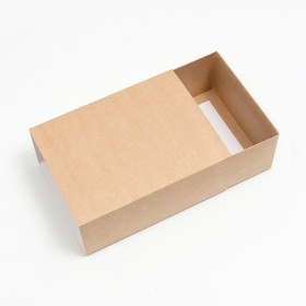 Коробка складная, крафт, 20 х 15 х 8 см