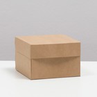 Коробка складная, крафт, 12 х 8 х 12 см - фото 7229410