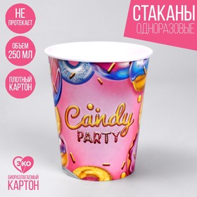 Стакан бумажный Candy party, набор 6 шт, 250 мл 7664971