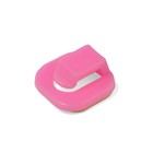 Держатель самоклеящийся для проводов и гирлянд ТУНДРА krep, 15х15х10 мм, розовый, 9 шт. 7514365