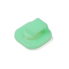 Держатель самоклеящийся для проводов и гирлянд ТУНДРА krep, 15х15х10 мм, зеленый, 9 шт. 7514366