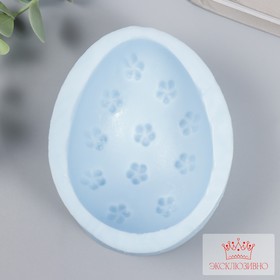 Молд силикон "Яйцо в цветочек" 8,5х6,5 см