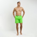 Купальные трусы мужские однотонные MINAKU цвет зелёный, р-р 54 - фото 801004788