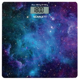 Весы напольные Scarlett SC-BS33E046, электронные, до 180 кг, "космос"