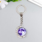 Брелок стекло фосфор, крутится "Земля" 10х2,5х2,5 см - фото 801006754