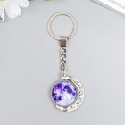 Брелок стекло фосфор, крутится "Земля" 10х2,5х2,5 см - фото 801006756