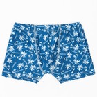 Плавки купальные для мальчика, цвет тёмно-синий/пальмы, рост 140 см - фото 4978179