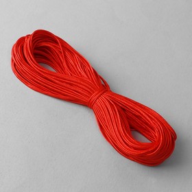Тесьма отделочная «Сутаж», 3,5 мм, 20 ± 1 м, цвет красный