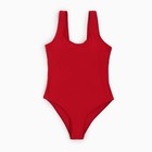 Купальник слитный Basic MINAKU, цвет красный, размер 46 - фото 801516545