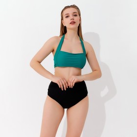 Трусы купальные женские MINAKU с завышенной талией, цвет чёрный, размер 56