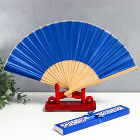 Fan bamboo, textile H = 21 cm 